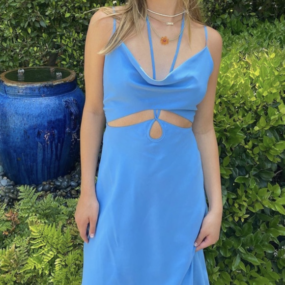 Bright Blue Midi Dresses